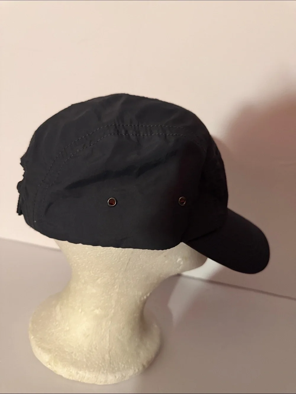 Jack & Jones Constructed Utility Wear 5 Panel Cap Black Adjustable Hat